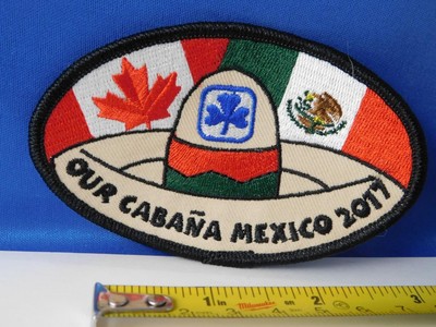 GIRL GUIDES CANADA PATCH MEXICO CABANA 2011 BADGE CREST TRIP SOUVENIR