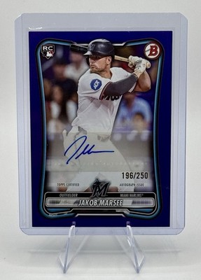 2026 Bowman - Jakob Marsee #PRV-JMA - Rookie Purple Border Auto /250 (RC)