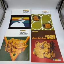 Vintage Caterpillar CAT Diesel Engine Brochure Lot 4 3406 3408 3208 Truck