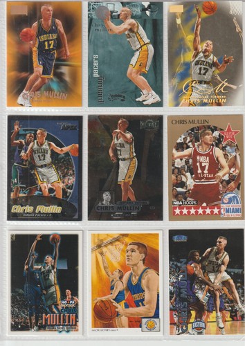Chris Mullin 12 card Lot Metal Universe, Premium Jam, Fleer Tradition and More
