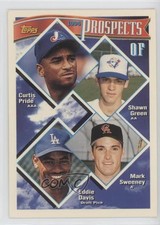 1994 Topps Prospects Curtis Pride Shawn Green Mark Sweeney Eddie Davis #237 0t0u