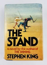 THE STAND Stephen King 1978 Book Club Edition HCDJ Doubleday T45 Gutter Code