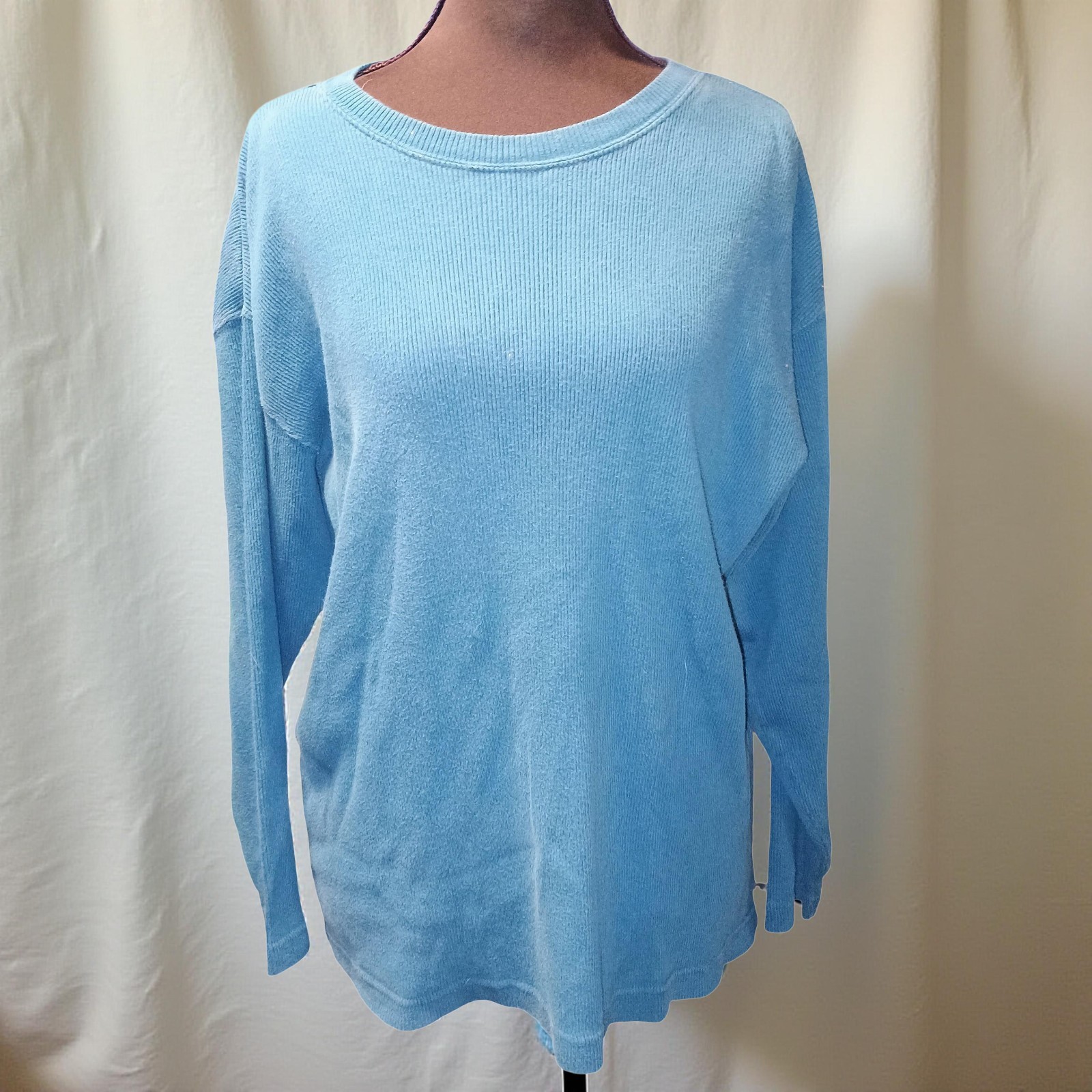 Women's Large Arizona Jean Company Thermal Turquoise Long Sleeve T-shirt
