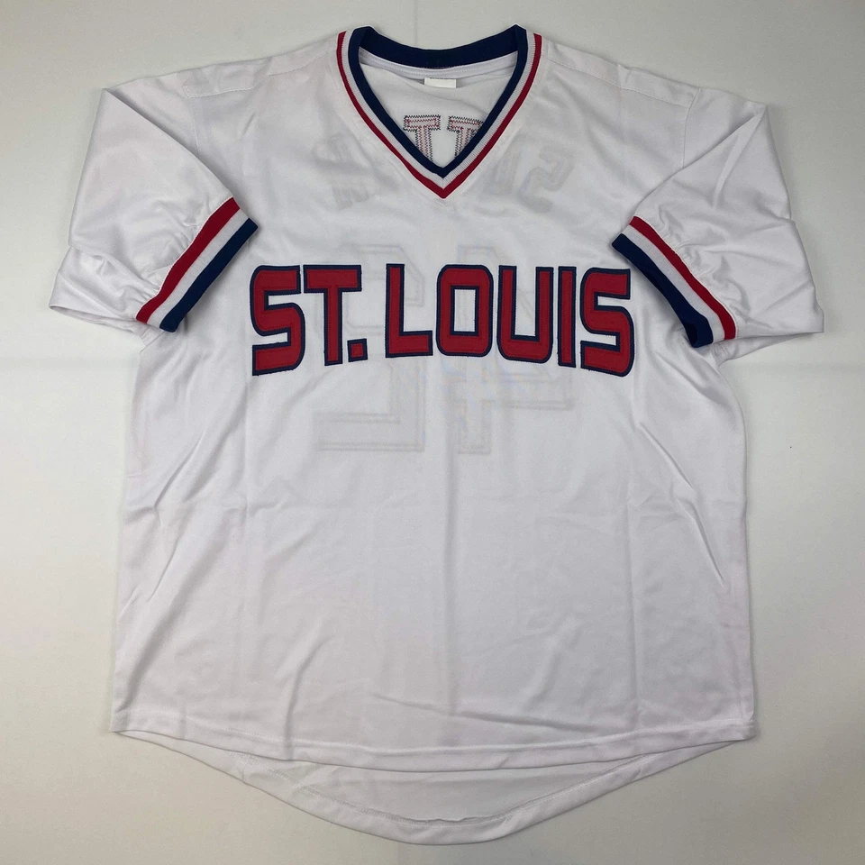 Autographed/Signed Bruce Sutter St. Louis White Baseball Jersey JSA COA - Image 4 of 4