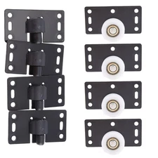 4Sets Sliding Door Wheels Rollers Pulleys Runners for Cupboard Wardrobe5540