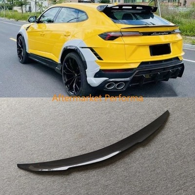FITS FOR LAMBORGHINI URUS S REAL CARBON FIBER REAR TRUNK SPOILER WING 1016 STYLE
