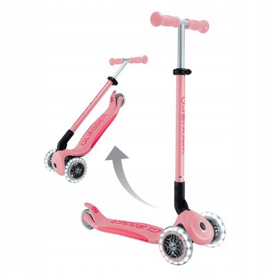 Primo Foldable Plus Lights Kinder Roller pink, lenkbar, klappbar