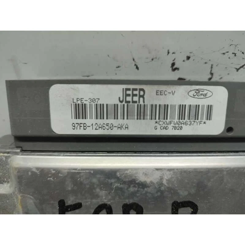 97FB-12A650-AKA CENTRALINA MOTORE FORD FIESTA IV MK4 1.3 1995 JEER  - Immagine 2 di 3