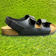 Birkenstock Milano Mens Size 10 Black Beach Classic Outdoor Strappy Sandals