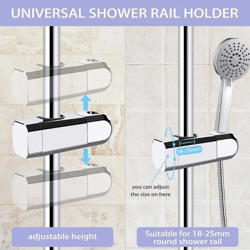 ABS Shower Head Holder Replacement Convenient Shower Head Holder for Bathroom - Image 3 of 4