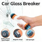 2x Camping LED Flashlight Rechargeable Magnetic Flashlights Window Breaker/ SOS