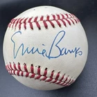 Ernie Banks Signed Baseball “Let’s Play Two” Inscription Cubs Auto JSA Certified