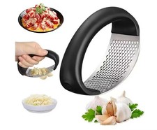 Presse-Ail Manuel à Bascule en Acier Inoxydable