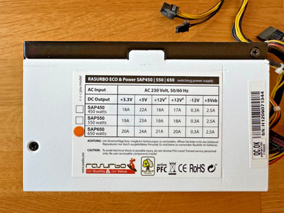 Netzteil Rasurbo ECO & Power SAP650 650W