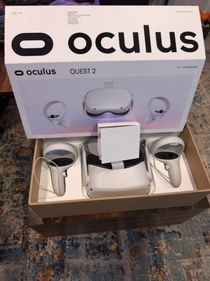 Pre-owned Meta Oculus Quest 2 128GB Advanced All-In-One VR Headset - White