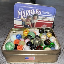 Channel Craft Marbles Shooting Game in Tin, Instructions Vintage Toys No Book