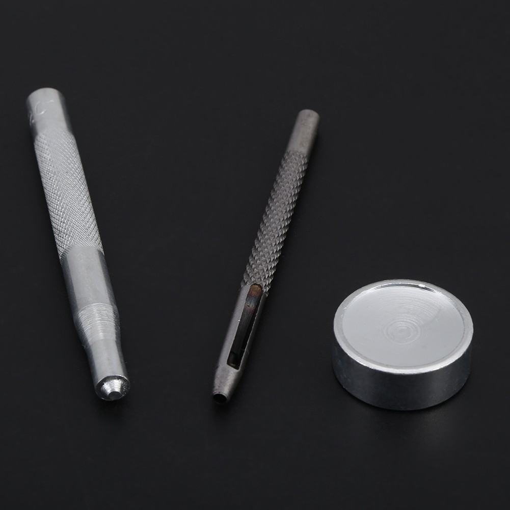 (bronze 3pcs Tool)Metal Press Stud Snap Button Fastener For Leather Clothes