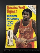 June 1979 Basketball Digest Moses Malone Player Of The Year Rockets Nba