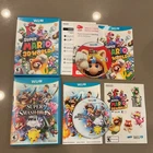 Super Mario 3D World Smash Bros. Lot Bundle Nintendo Wii U Complete CIB Stickers