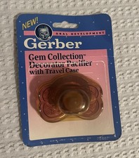 Vintage Gerber Pacifier With Travel Case