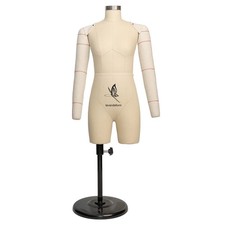 Half Scale Dress Form with Arms (Not Adult Full Size) Tailor Female Mannequin...