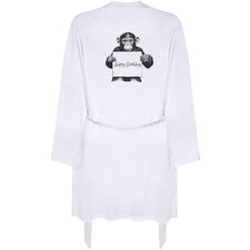 'Happy Birthday with Chimpanzee' Adult Dressing Robe / Gown RO057701 
