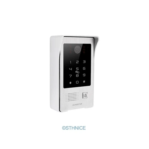 HOMSECUR 4 Wire Video Doorphone Entry Intercom Touch Screen Auto Phone Doorbell