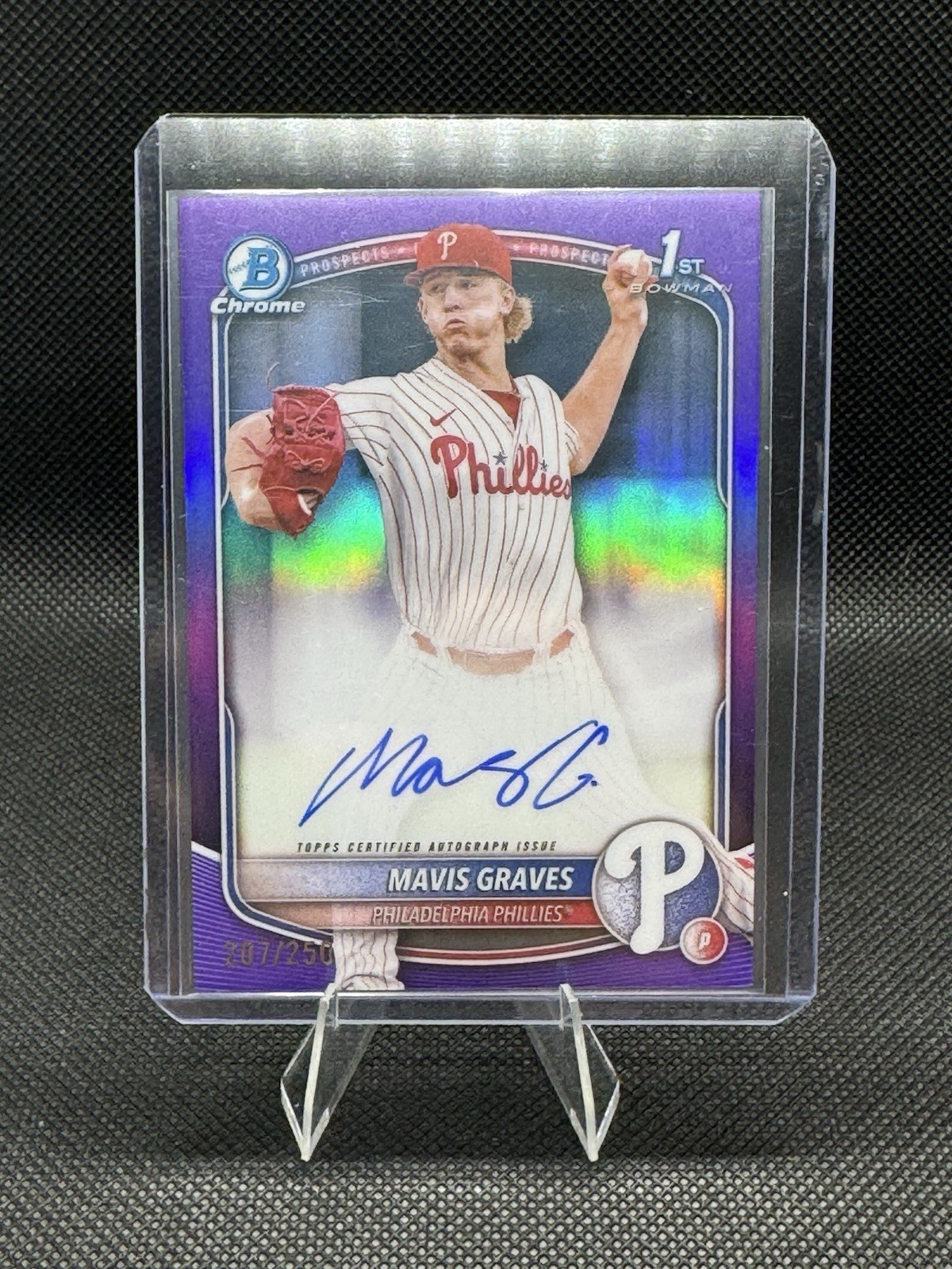 2025 Bowman Chrome Mavis Graves Purple Auto/250 #CPA-MG