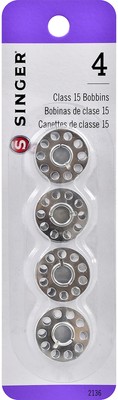Singer Metal Class 15 Bobbins-4/Pkg 2136