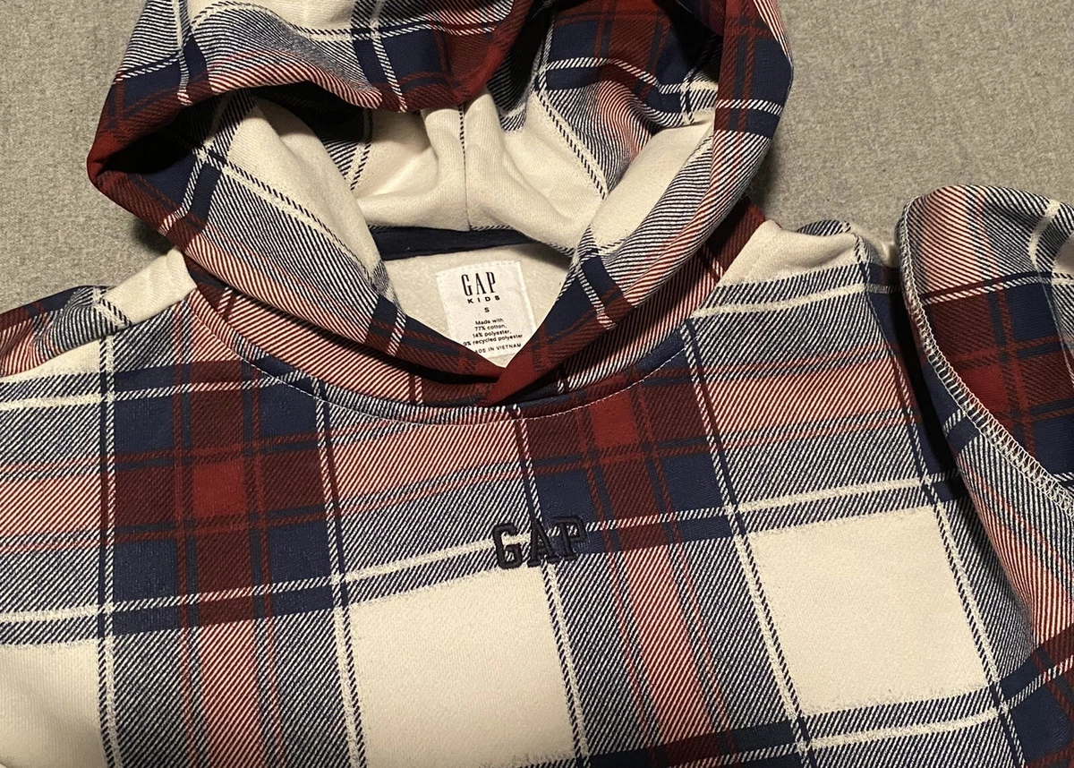 Boys checkered hoodie top