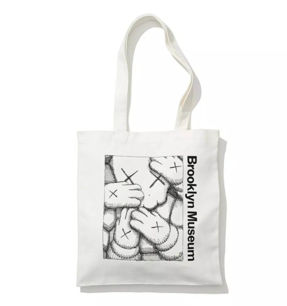 Kaws WHAT PARTY x Brooklyn Museum WHITE Tote Bag Brand New In