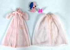 965 Nighty Negligee COMPLETE Pompon OT Heels Pink Dog 1960 Vintage Barbie Outfit