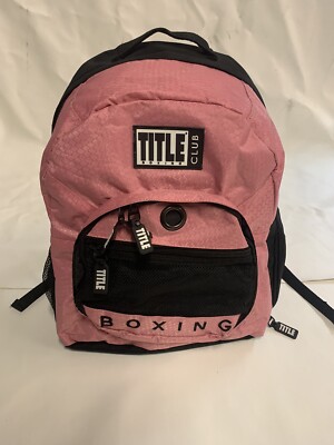 TITLE Boxing Club Backpack  Individual Sport Bag, Pink. Fast Ship- new no tags