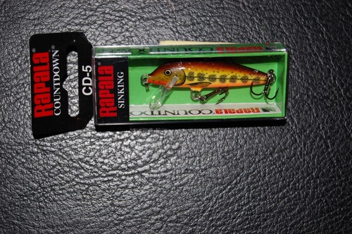 Rapala Count Down CD05-HMMD Hot Mustard Muddler 2" 3/16 oz CountDown Lure - Picture 2 of 2