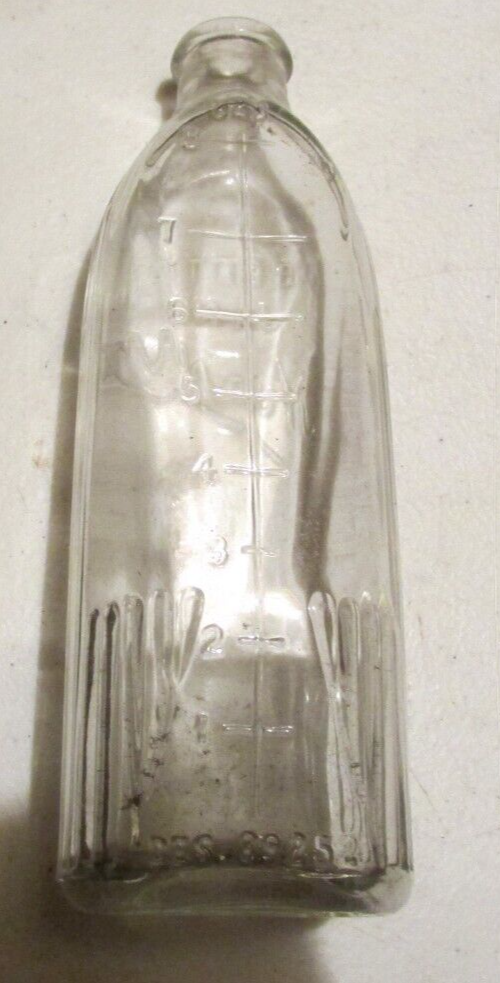vintage glass baby bottle nurser embossedBetty Jane Nurser 6 1/2" tall