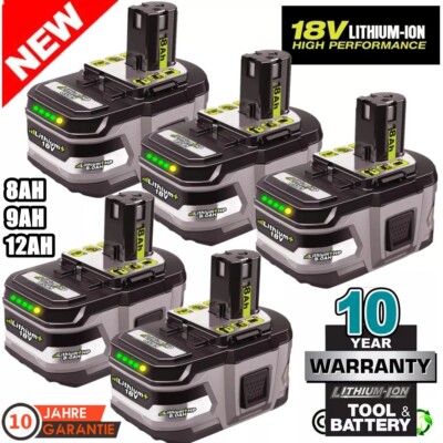 18V 8Ah 12Ah Akku für RYOBI 18v One Plus Lithium RB18L50 P108 RB18L40 Batterie