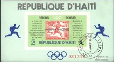haïti Bloc 36 oblitéré 1969 marathon gagnant le olympe. Jeux