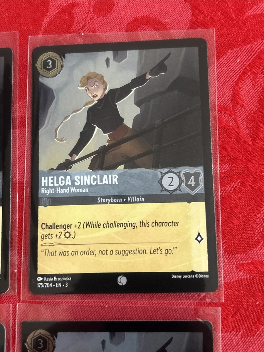 4x FOIL Disney Lorcana Inklands - Helga Sinclair - Right-Hand