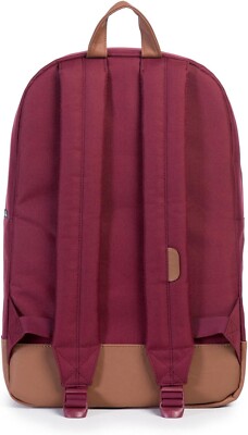 dark red herschel backpack Herschel Heritage Backpack WINDSOR / WINE Synthetic Leather Dark Red - 21.5  L