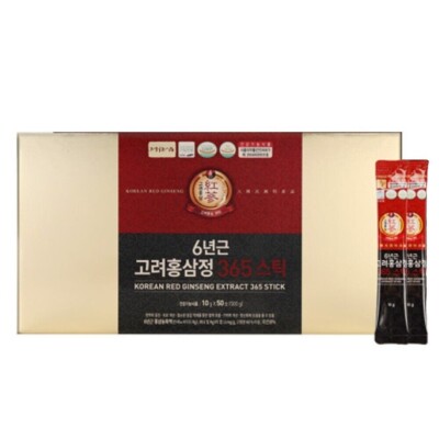 JUNGWONSAM Korean Red Ginseng Extract 365 Stick 10g x 50 Sticks Korean Food