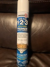 one can Zinsser 343746 Bulls Eye 1-2-3 Turbo Primer Spray, 26 oz, White,