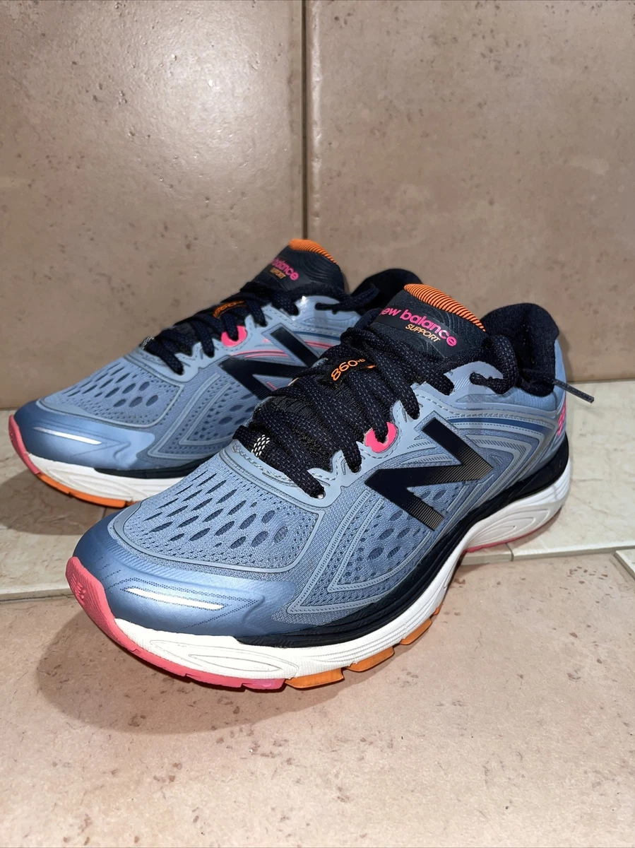 New Balance Women s 860 v8 Running Shoe Style W860GP8 Blue Silver