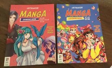 Lot Of 2 - Artmaker Manga Drawing Book And Manga Coloring Book