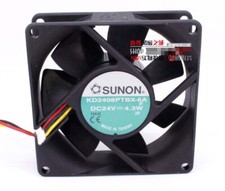 SUNON KD2408PTBX-6A 8025 24V 4.3W 8cm dual ball inverter fan