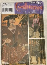 SIMPLICITY 4914 MISSES PIRATE PEASANT RENAISSANCE COSTUME PATTERN-UNCUT-14-22