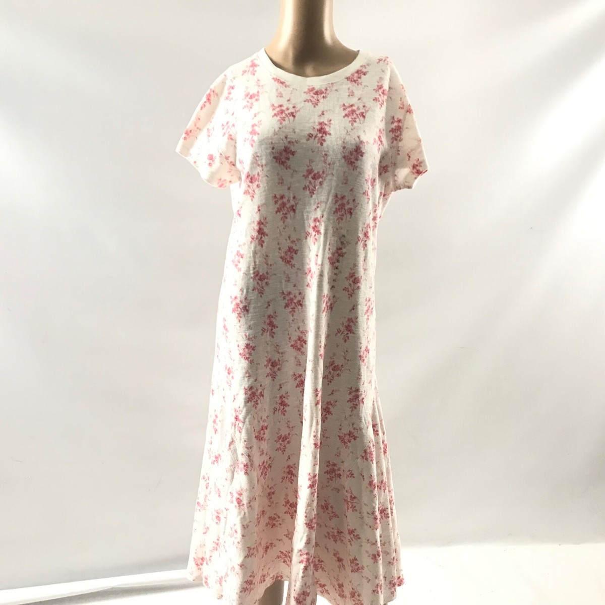Polo Ralph Lauren Midi Floral Waffle Knit Short Sleeve Dress Womens XL White New | eBay Polo Ralph Lauren Midi Floral Waffle Knit Short Sleeve Dress Womens XL White New | eBay