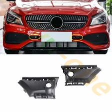 ✨Pair LH+RH Bumper Middle Grille Radar Cover For Mercedes C117 CLA250 2017-2019