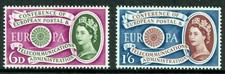 Great Britain 1960 - Queen Elizabeth II Europa Cept - Set of 2 - MNH