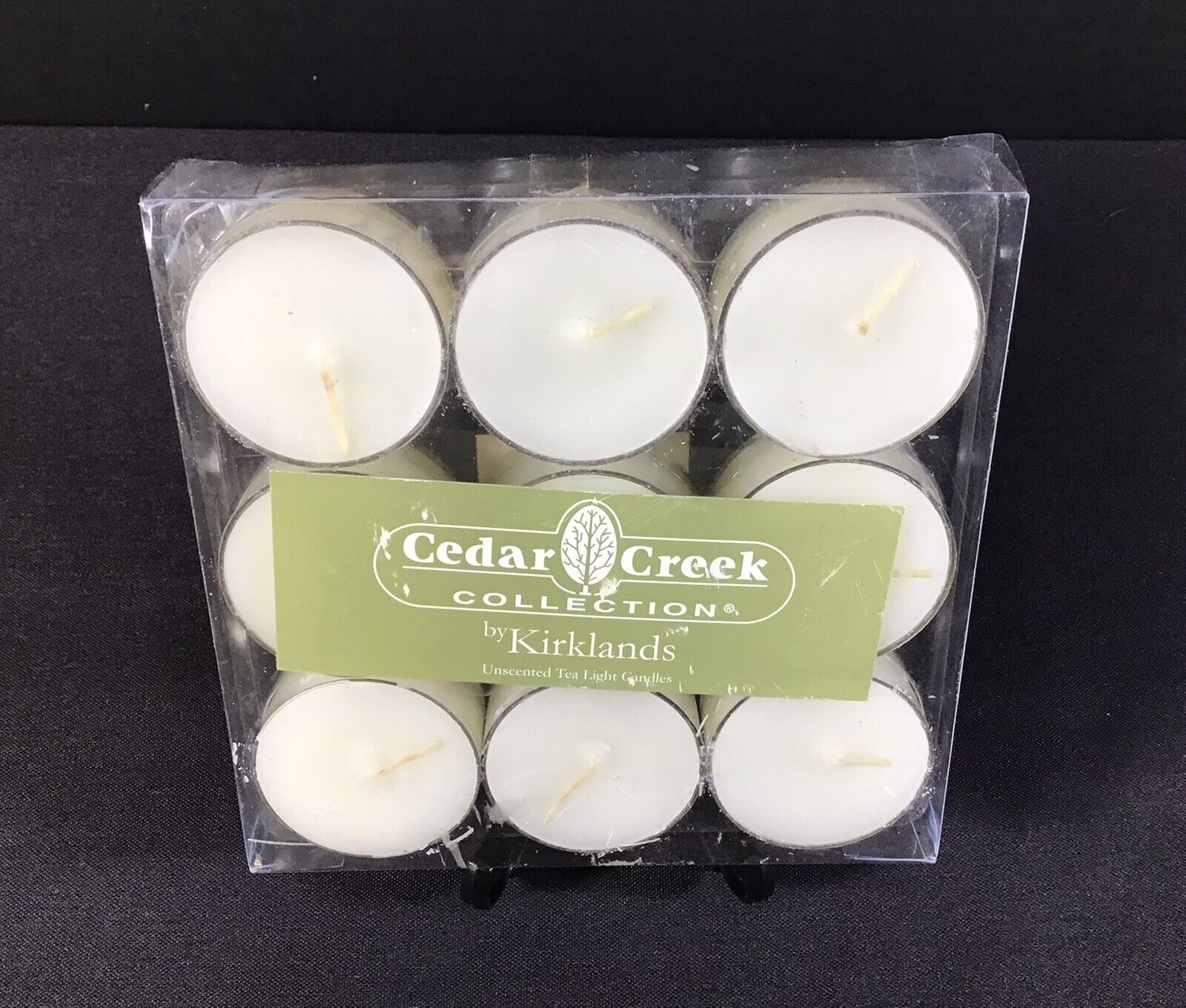 Tea light Candles Unscented White 9pk Cedar Creek collection by Kirklands  New