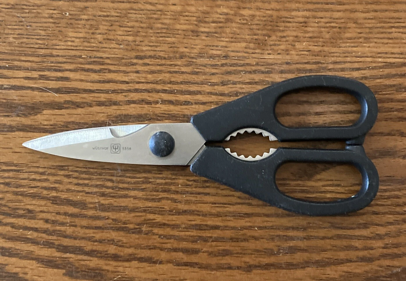 Wusthof 5558 Kitchen Scissors Black Handle Take Apart “READ”